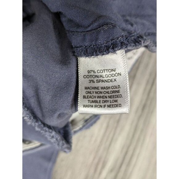 (3/$35) Ann Taylor Loft Pockets Slate Grey Blue Straight Leg Cropped Pants - Picture 5 of 10